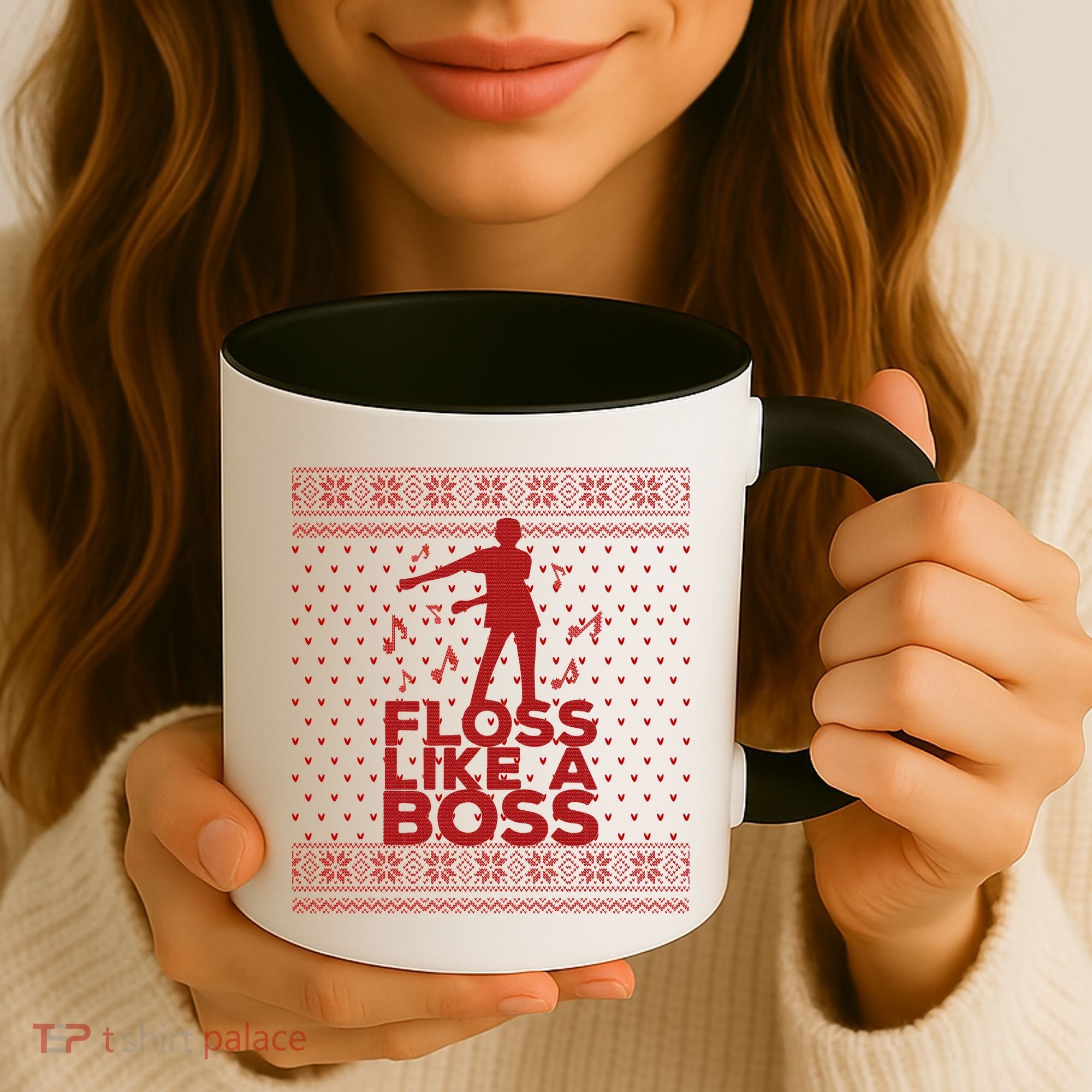 Floss Like A Boss Ugly Christmas Sweater Coffee Mug