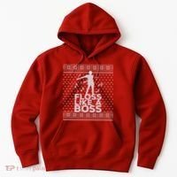 Floss Like A Boss Ugly Christmas Sweater Hoodie thumb 0