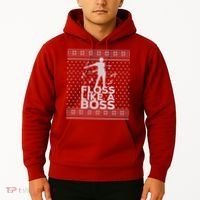 Floss Like A Boss Ugly Christmas Sweater Hoodie thumb 2