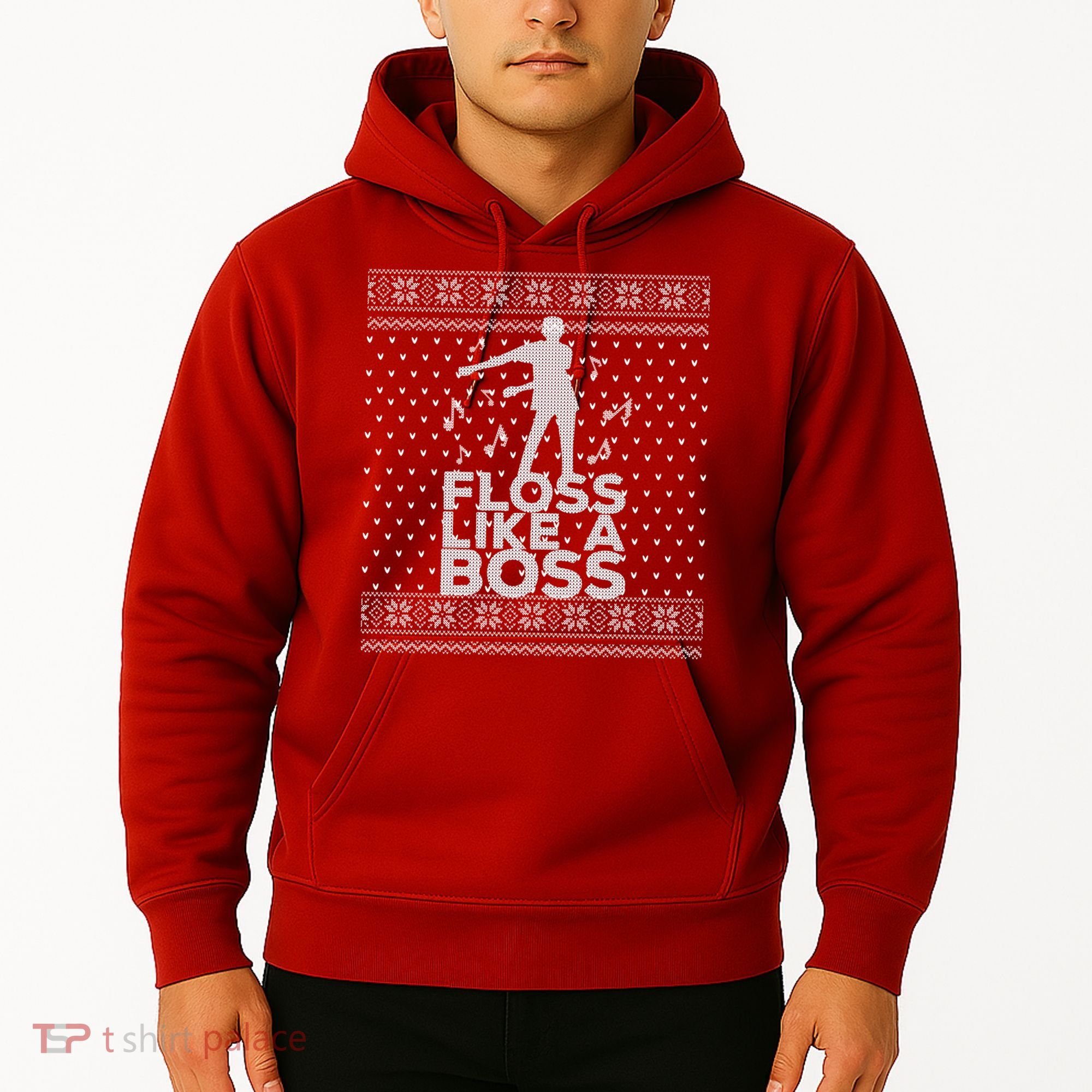 Floss Like A Boss Ugly Christmas Sweater Hoodie