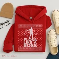 Floss Like A Boss Ugly Christmas Sweater Hoodie thumb 4