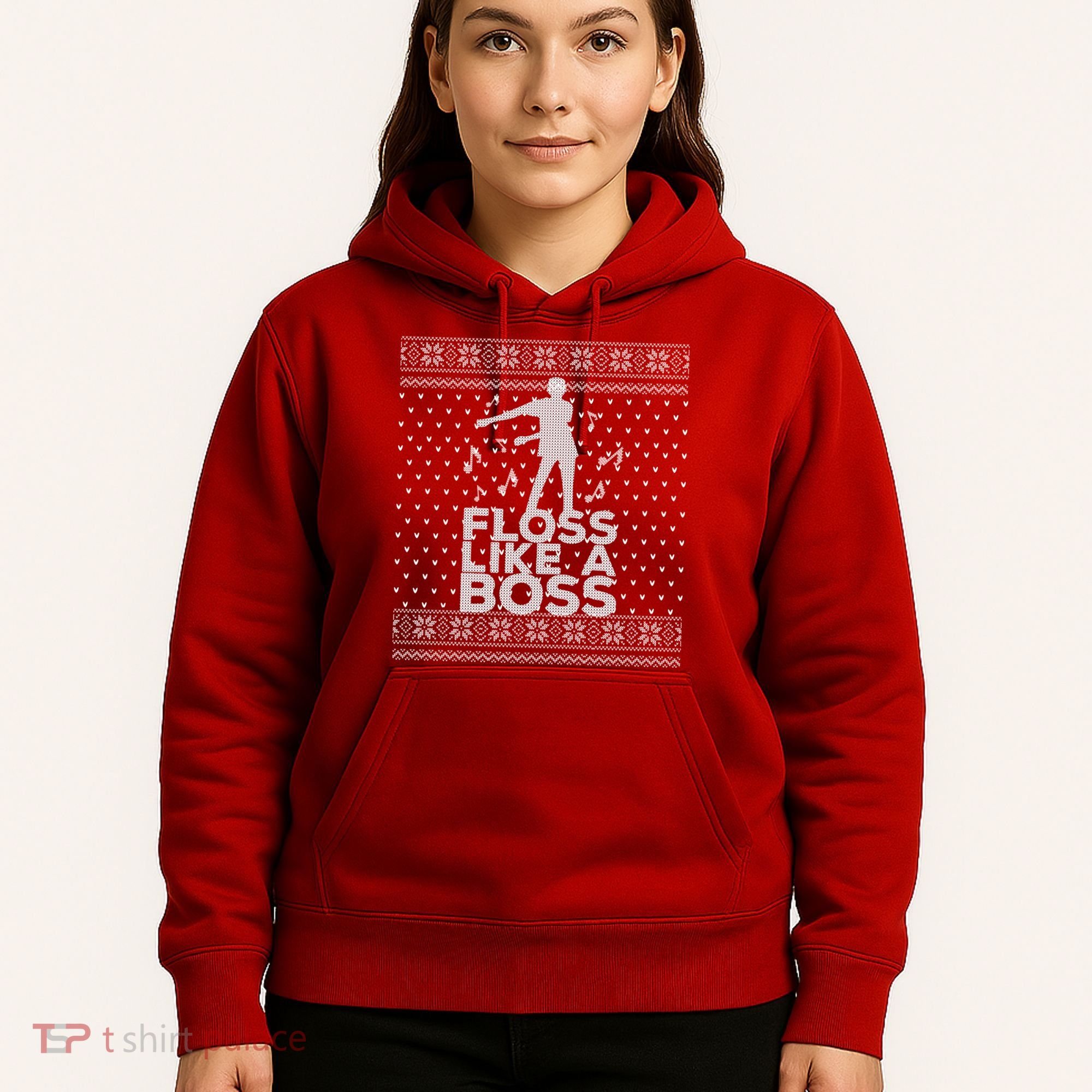 Floss Like A Boss Ugly Christmas Sweater Hoodie