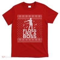 Floss Like A Boss Ugly Christmas Sweater T-Shirt thumb 0