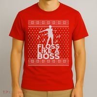 Floss Like A Boss Ugly Christmas Sweater T-Shirt thumb 3