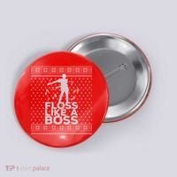 Floss Like A Boss Ugly Christmas Sweater Button thumb 0