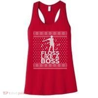 Floss Like A Boss Ugly Christmas Sweater Women's Tank Top thumb 0