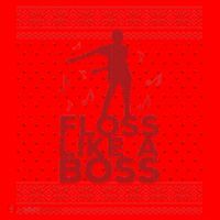 Floss Like A Boss Ugly Christmas Sweater Santa Hat thumb 1