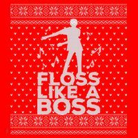 Floss Like A Boss Ugly Christmas Sweater Toddler T-Shirt thumb 4