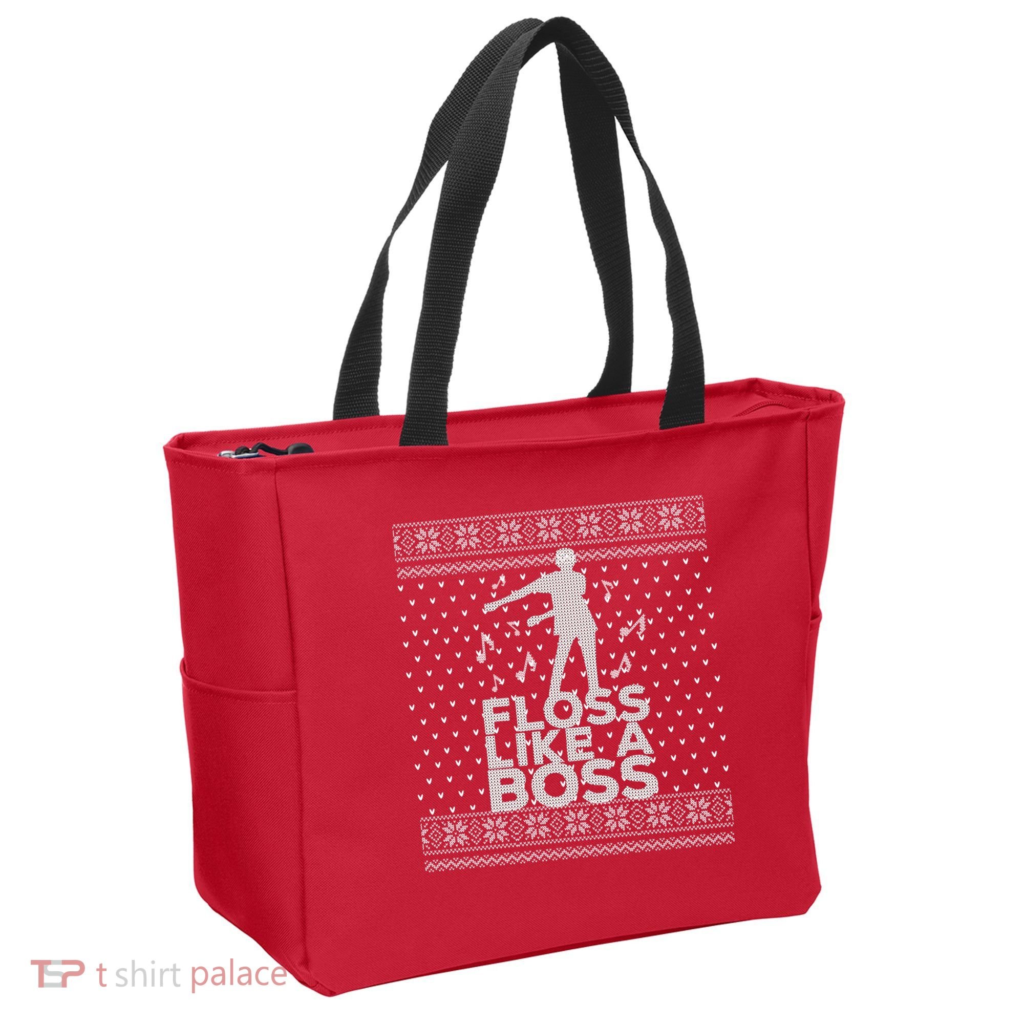 Floss Like A Boss Ugly Christmas Sweater Tote Bag