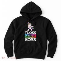 Floss Like a Boss Unicorn Rainbow Hoodie thumb 0