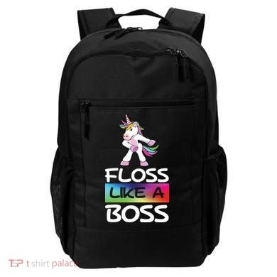 Floss Like a Boss Unicorn Rainbow Backpack