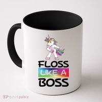 Floss Like a Boss Unicorn Rainbow Coffee Mug thumb 0