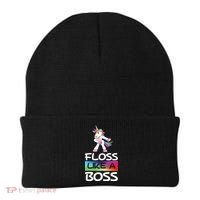 Floss Like a Boss Unicorn Rainbow Beanie thumb 0