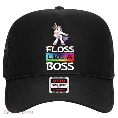 Floss Like a Boss Unicorn Rainbow Hat