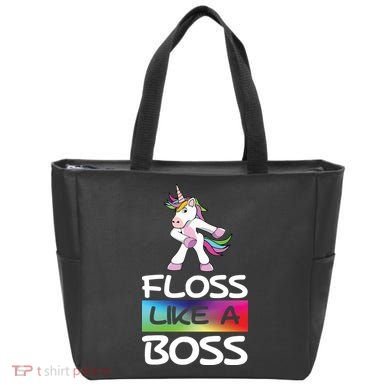 Floss Like a Boss Unicorn Rainbow Bag