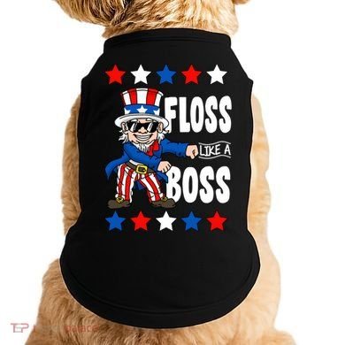Floss Like A Boss USA 4th of July Doggie Tank