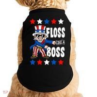 Floss Like A Boss USA 4th of July Doggie Tank thumb 0