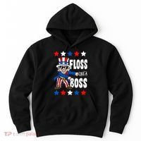 Floss Like A Boss USA 4th of July Hoodie thumb 0