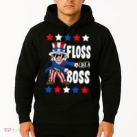 Floss Like A Boss USA 4th of July Hoodie thumb 2