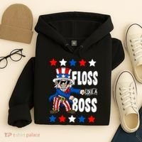 Floss Like A Boss USA 4th of July Hoodie thumb 4