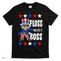 Floss Like A Boss USA 4th of July T-Shirt thumb 0