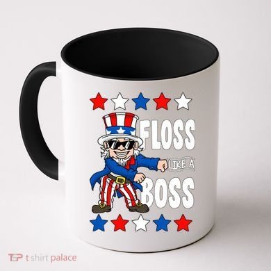 Floss Like A Boss USA 4th of July Coffee Mug