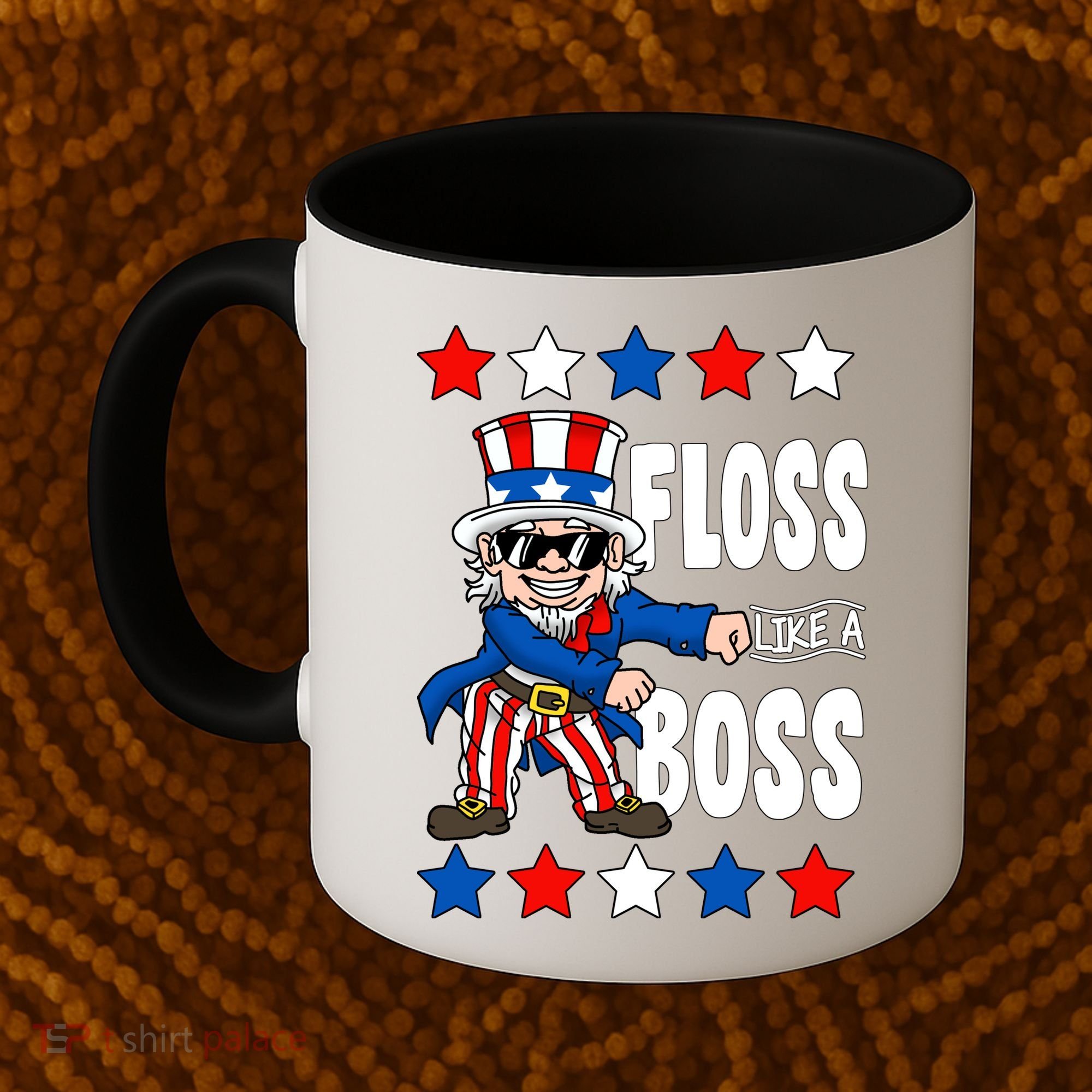 Floss Like A Boss USA 4th of July Coffee Mug