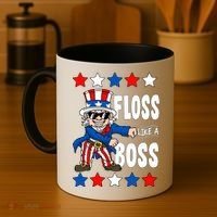 Floss Like A Boss USA 4th of July Coffee Mug thumb 4
