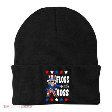 Floss Like A Boss USA 4th of July Beanie