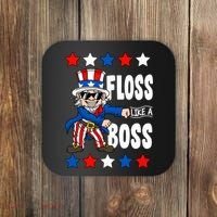 Floss Like A Boss USA 4th of July Coaster thumb 0