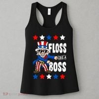 Floss Like A Boss USA 4th of July Women's Tank Top thumb 3