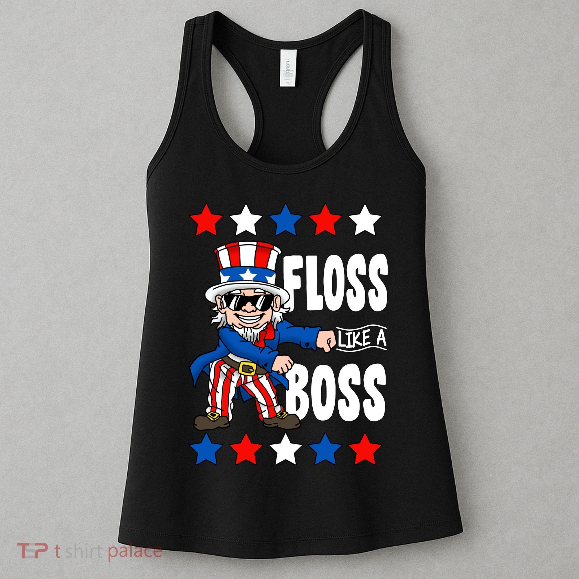 Floss Like A Boss USA 4th of July Women's Tank Top