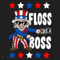 Floss Like A Boss USA 4th of July Hat thumb 2