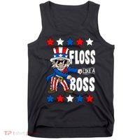 Floss Like A Boss USA 4th of July Tank Top thumb 0