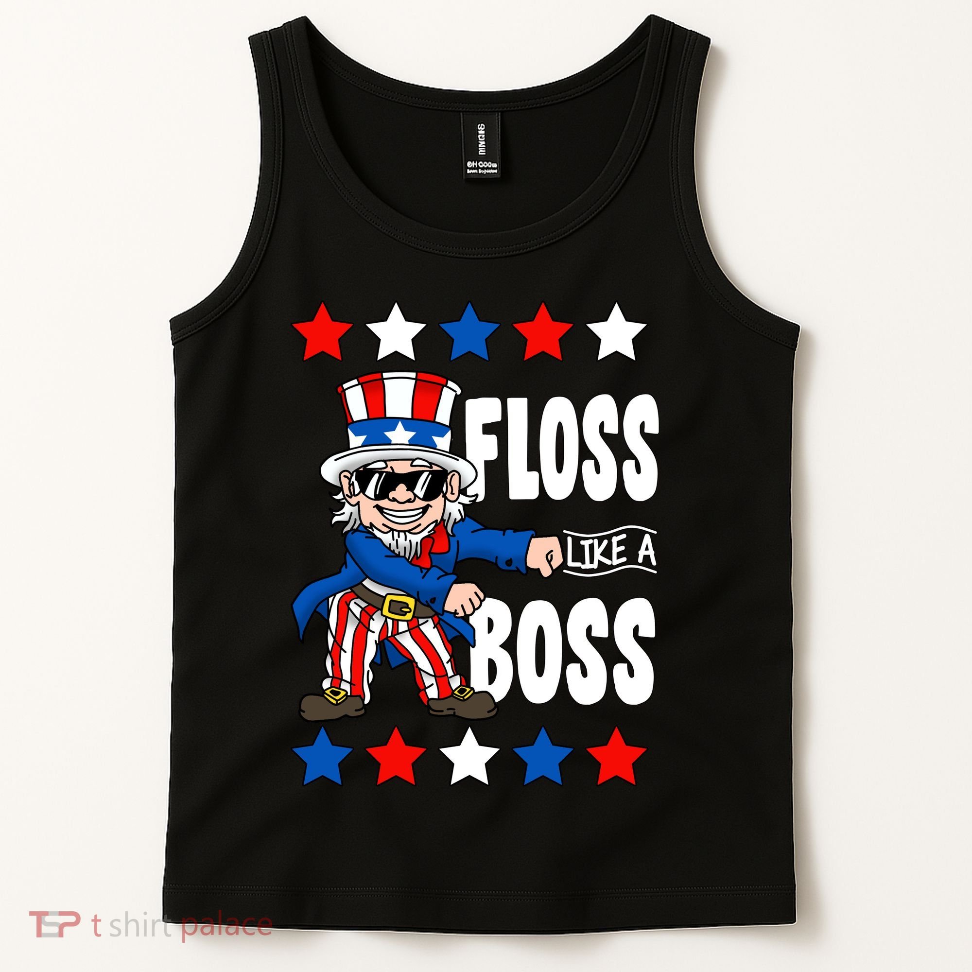 Floss Like A Boss USA 4th of July Tank Top