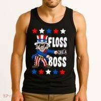 Floss Like A Boss USA 4th of July Tank Top thumb 3