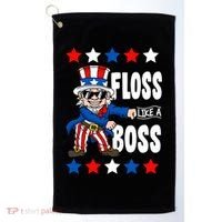 Floss Like A Boss USA 4th of July Golf Towel thumb 0