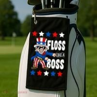 Floss Like A Boss USA 4th of July Golf Towel thumb 2