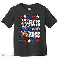 Floss Like A Boss USA 4th of July Toddler T-Shirt thumb 0