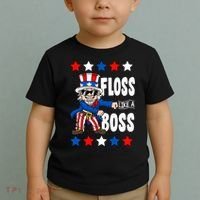 Floss Like A Boss USA 4th of July Toddler T-Shirt thumb 2