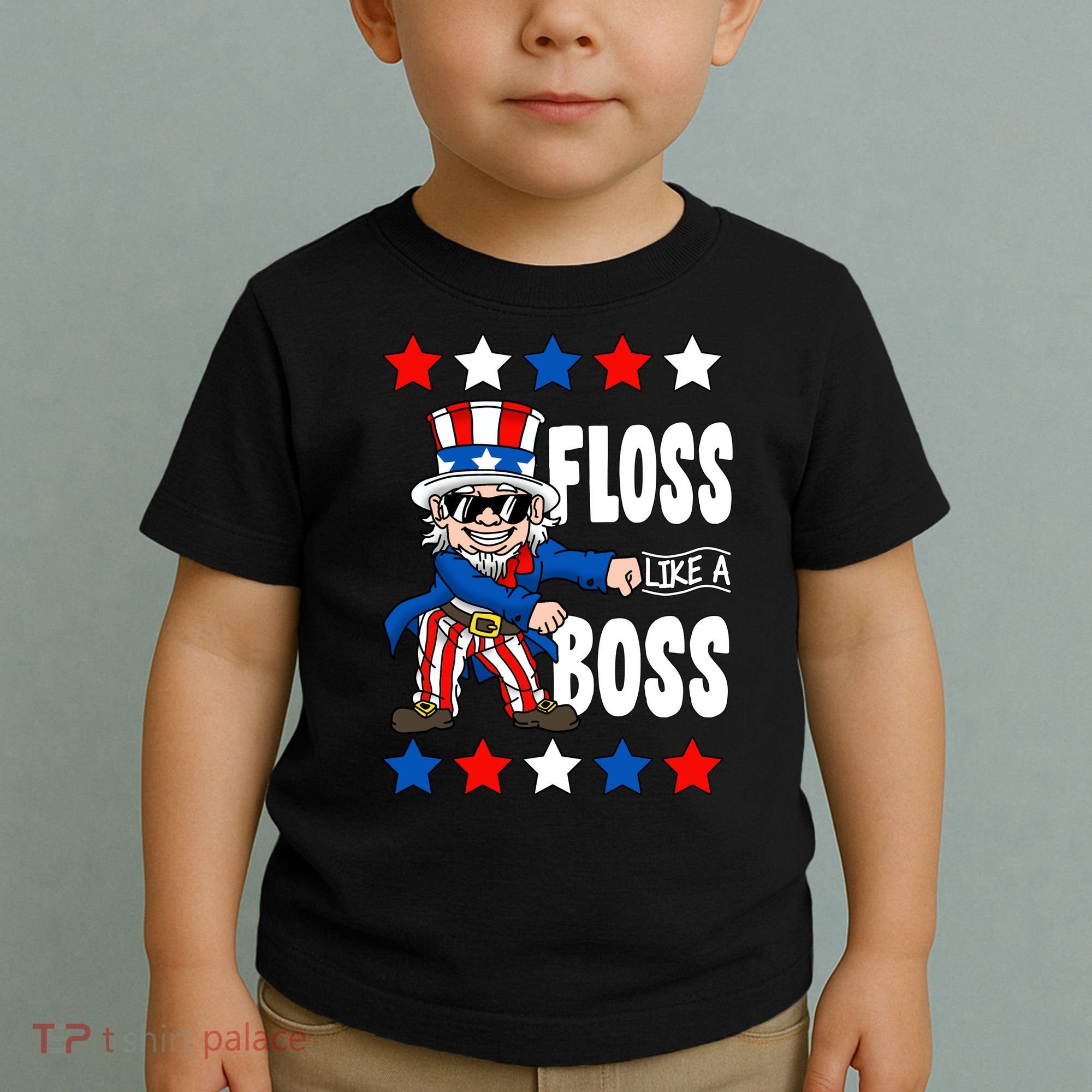 Floss Like A Boss USA 4th of July Toddler T-Shirt