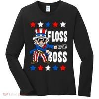 Floss Like A Boss USA 4th of July Women's Long Sleeve Shirt thumb 0