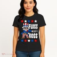 Floss Like A Boss USA 4th of July Women's T-Shirt thumb 4