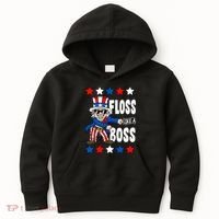 Floss Like A Boss USA 4th of July Kids Hoodie thumb 0