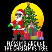 Flossing Around The Christmas Tree Bucket Hat thumb 4