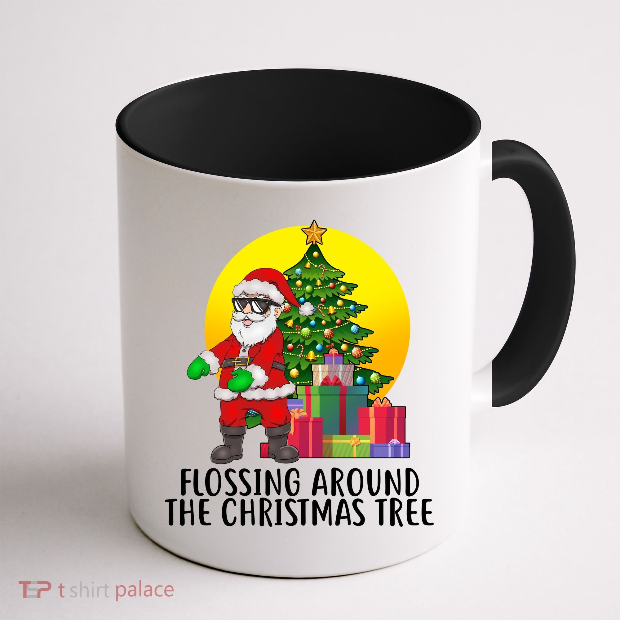 Flossing Around The Christmas Tree Coffee Mug