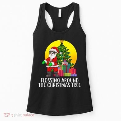Flossing Around The Christmas Tree Women's Tank Top