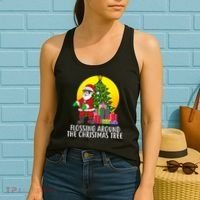 Flossing Around The Christmas Tree Women's Tank Top thumb 2