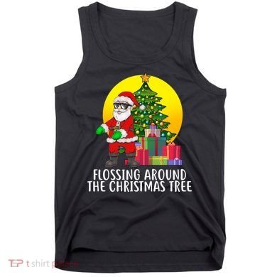 Flossing Around The Christmas Tree Tank Top