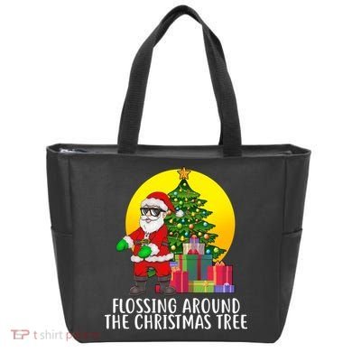 Flossing Around The Christmas Tree Tote Bag